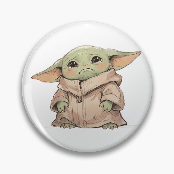 Item preview, SUPER CUTE BABY YODA MAKING POUT FACE GROGU AESTHETIC designed and sold by LIS AND MELIVERSO.