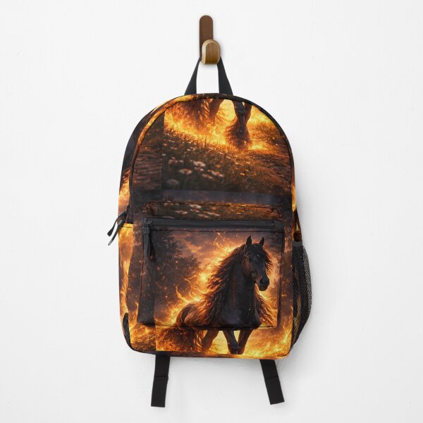 Item preview, Fire horse in the storm of flames designed and sold by Spirit75.