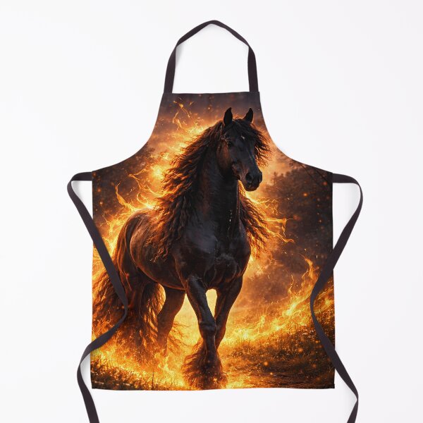 Item preview, Fire horse in the storm of flames designed and sold by Spirit75.