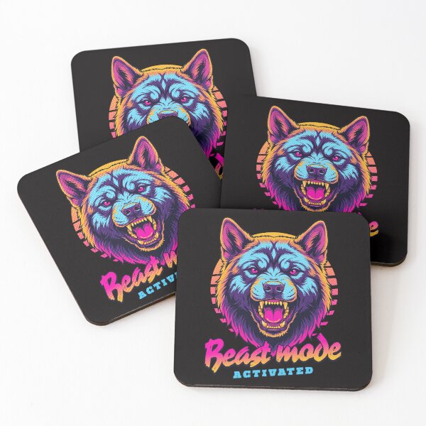Item preview, American Akita Beast Mode Activated – Neon Angry Dog Design designed and sold by PixelsPaws.