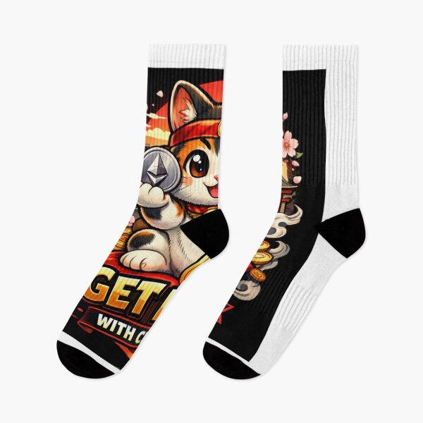 Item preview, Lucky Japanese Crypto Cat Holding Ethereum Coin | Cute Anime NFT Style Design designed and sold by Israelfjds.