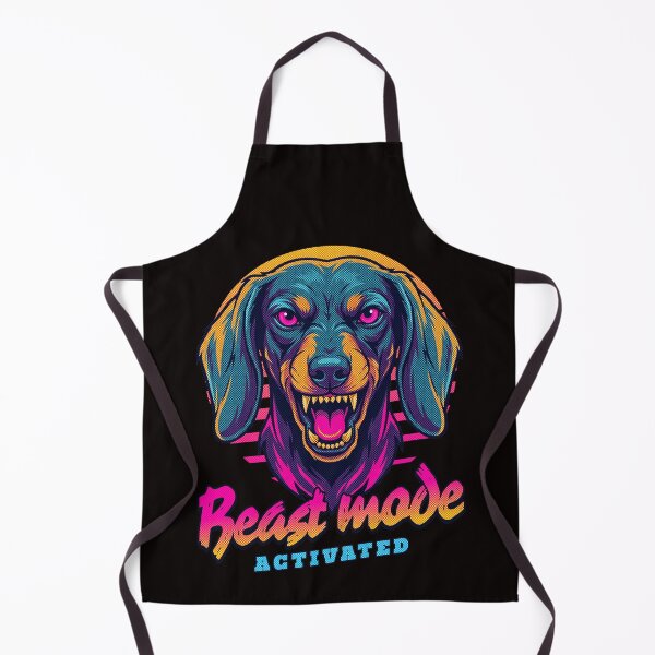 Artikelvorschau, Dackel im Bestienmodus – Neon-Cyberpunk-Hundedesign entworfen und verkauft von PixelsPaws.
