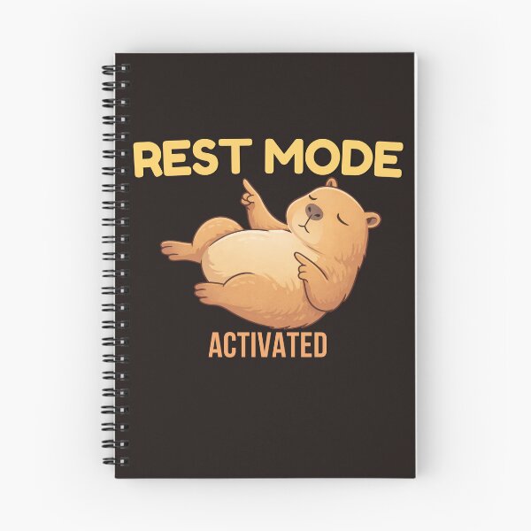 Item preview, Rest Mode Activated Funny Capybara Lazy Introvert Meme T-Shirt designed and sold by HOUSE OF TIST.