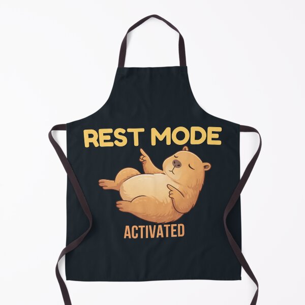 Item preview, Rest Mode Activated Funny Capybara Lazy Introvert Meme T-Shirt designed and sold by HOUSE OF TIST.