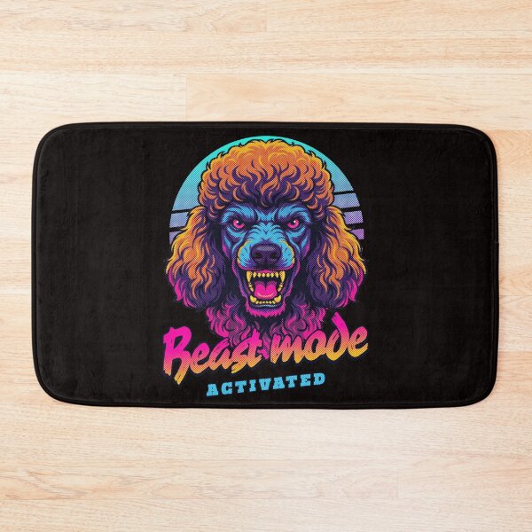 Artikelvorschau, Pudel-Bestienmodus aktiviert – Neonfarbenes wütendes Hunde-Design entworfen und verkauft von PixelsPaws.