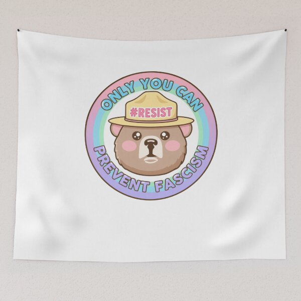 Item preview, Only you can prevent fight fascism - smokey the bear resist alt us service protect our national parks designed and sold by SkeletonsDanger.