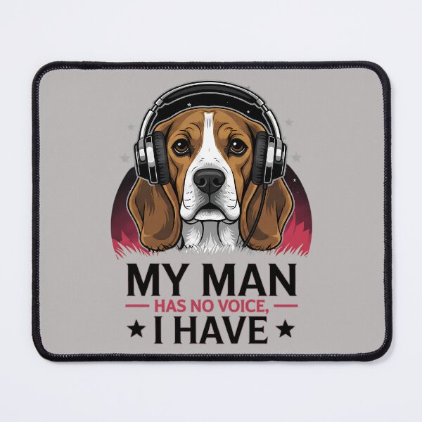 Item preview, My Man Has No Voice, I Have – Beagle Music Design designed and sold by Art-Arcade6.