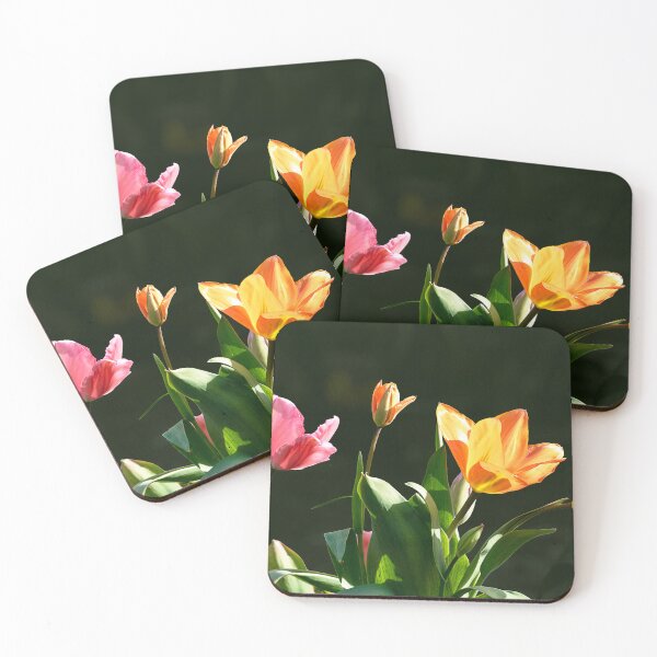 Item preview, Assorted backlit tulips forming a curve designed and sold by lisavonbiela.