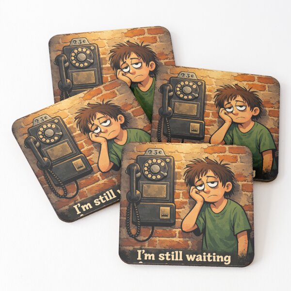 Item preview, I’m Still Waiting for a Text Message – Funny Relatable Quote Design designed and sold by MarekoraStudio.