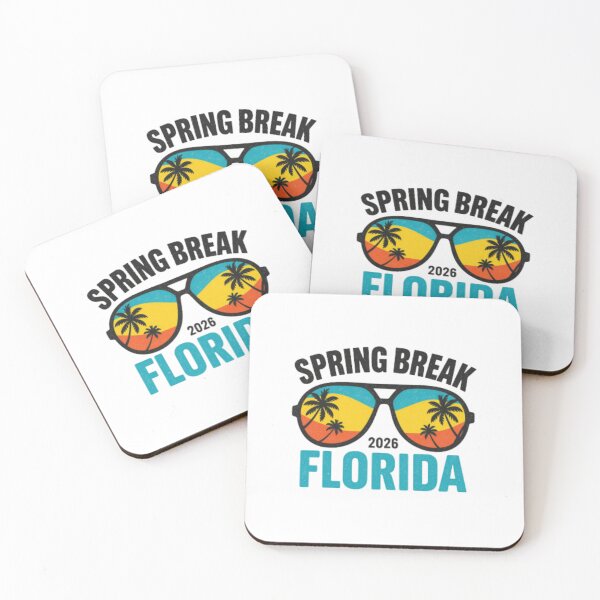 Item preview, Florida Spring Break 2026 — Retro Aviator Sunglasses Tropical Illustration designed and sold by HBDStudio.