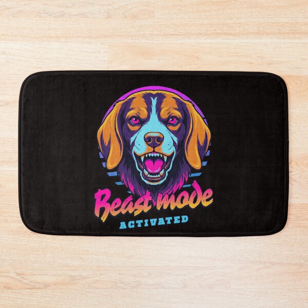 Item preview, Beagle Beast Mode Activated – Neon Angry Dog Design designed and sold by PixelsPaws.