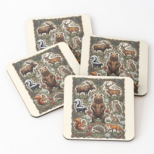 Item preview,  Woodland Forest Animals Decorative Nature designed and sold by TeeARTHY.