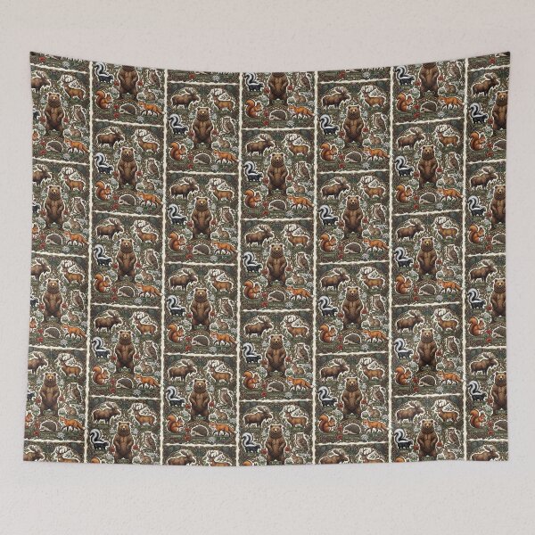 Item preview,  Woodland Forest Animals Decorative Nature designed and sold by TeeARTHY.