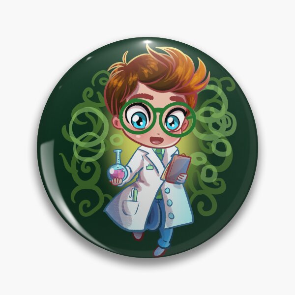Item preview, Cute Chibi Scientist Boy  designed and sold by TeamLouOfficial.