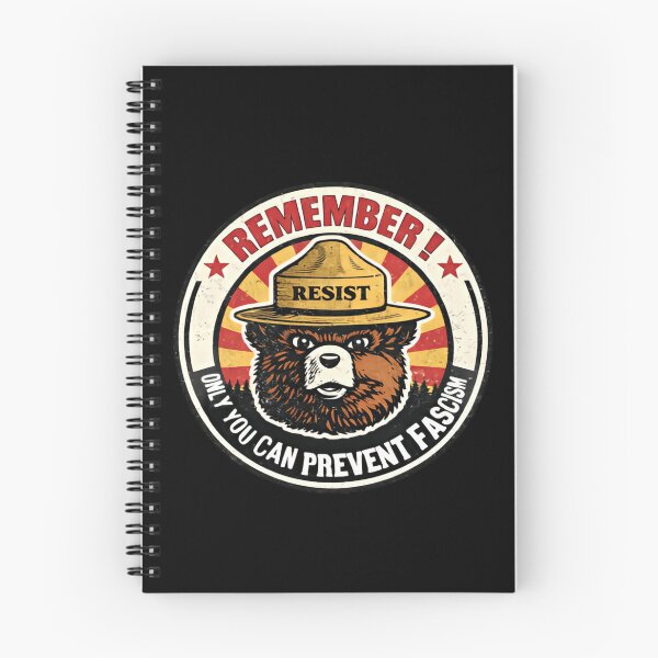 Item preview, Solo tú puedes prevenir el fascismo - Smokey el oso resiste al servicio alternativo de EE. UU. protege nuestros parques nacionales designed and sold by SkeletonsDanger.