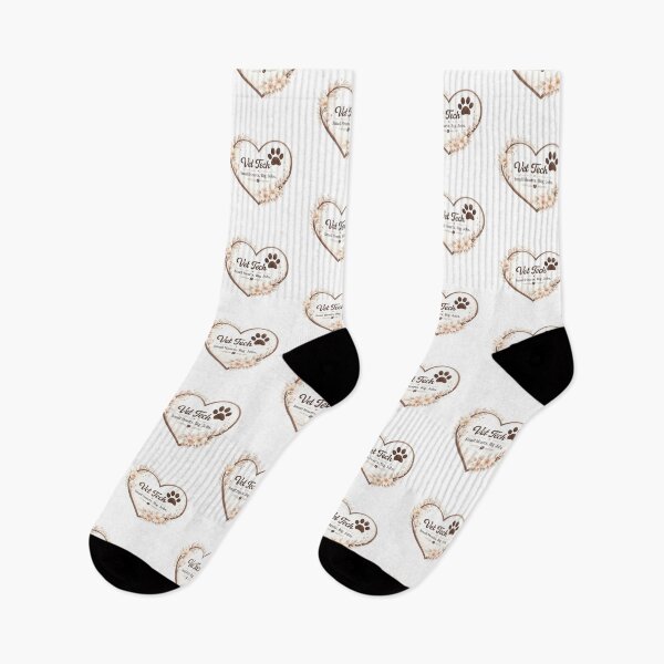 Item preview, Boho Floral Vet Tech Heart - Small Hearts Big Jobs Aesthetic Art designed and sold by batoot1.