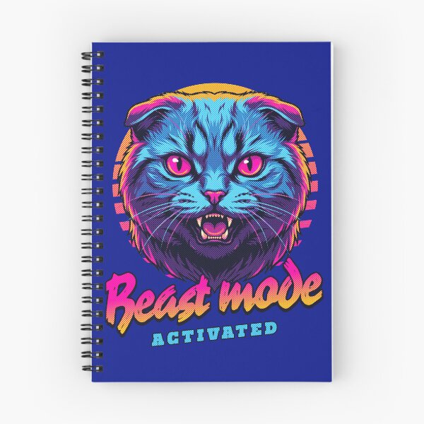 Item preview, Scottish Fold Cat Beast Mode Activated – Neon Cyberpunk Cat Design designed and sold by PixelsPaws.