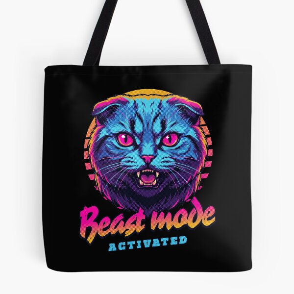 Item preview, Modo bestia activado para gato Scottish Fold: diseño de gato ciberpunk neón designed and sold by PixelsPaws.