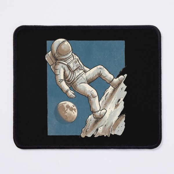 Item preview, Vintage Astronaut Drift Minimal Retro Space Art designed and sold by MythicCotton.