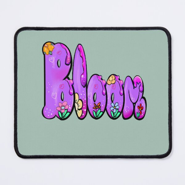 Item preview, Bloom - floral flower garden spring botanical plant motif nature gardener inspired colorful purple typography  designed and sold by Artonmytee.