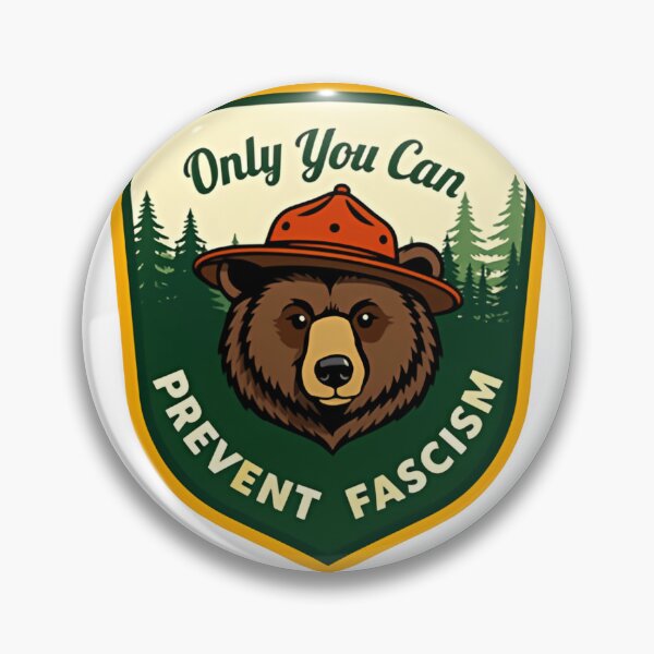 Item preview, Only you can prevent fight fascism - smokey the bear resist alt us service protect our national parks designed and sold by SkeletonsDanger.