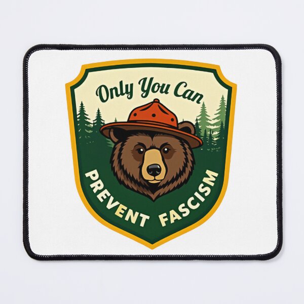 Item preview, Only you can prevent fight fascism - smokey the bear resist alt us service protect our national parks designed and sold by SkeletonsDanger.