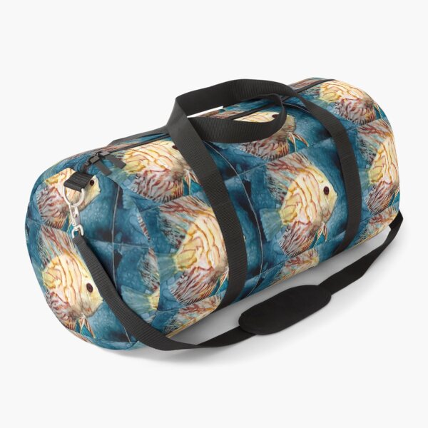 Item preview, discus fish yellow watercolor designed and sold by ShePaintsMusic.