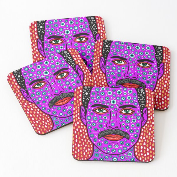 Item preview, The Champion — Rock Legend Dotwork Pop Art | Pointillist Glam Rock Portrait designed and sold by  Ojo de Lilith.