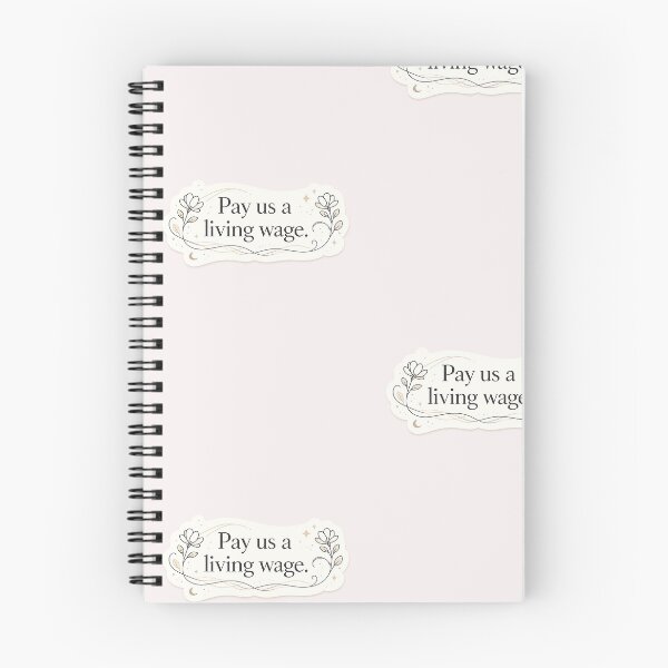 Item preview, PAY US A LIVING WAGE ~CUTE~ designed and sold by PaleTheoryPrint.