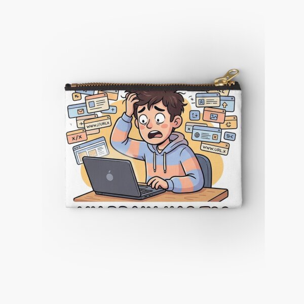 Item preview, Funny My Brain Has Too Many Tabs Open Sticker - Overwhelmed Tech Humor designed and sold by ItsArtisticLab.