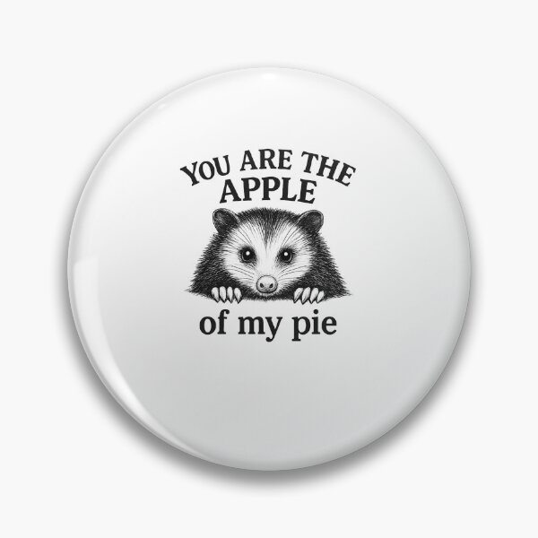 Item preview, Cute Opossum Apple of My Pie Love Animal Pun designed and sold by snowry.