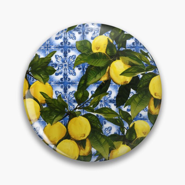 Item preview, Lemon Azulejos Tiles designed and sold by elenabdesigns.