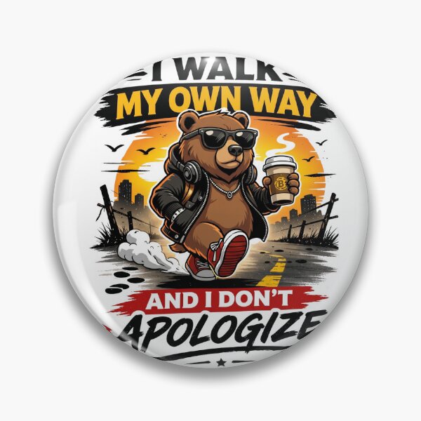 Item preview, Bear I Walk My Own Way – Strong Independent Streetwear Design designed and sold by ColorFlick.