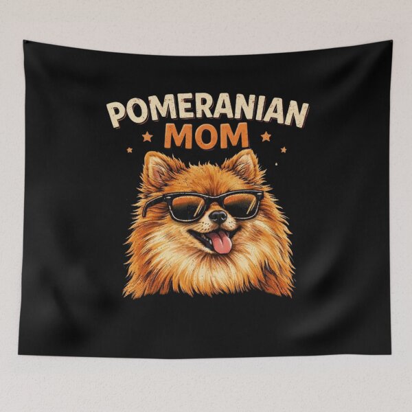 Item preview, Pomeranian Mom Vintage Funny Dog Lover Retro Pom Mom Graphic designed and sold by bilal sibgui.