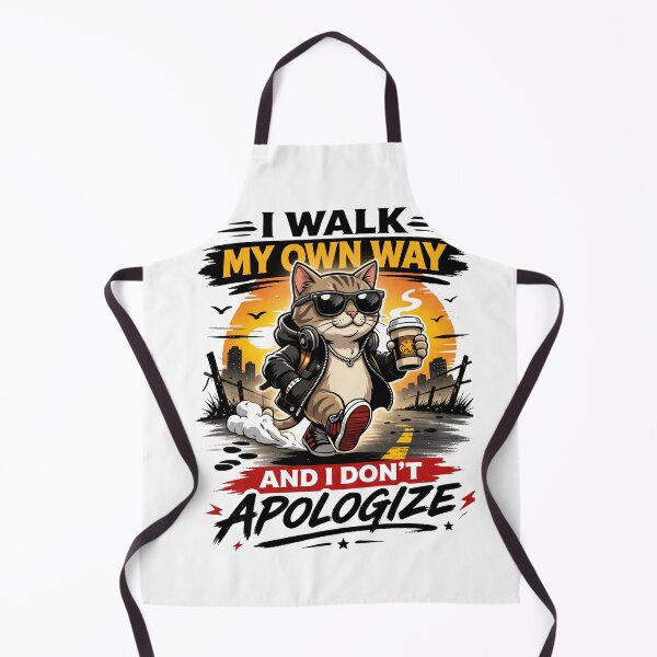 Item preview, Cat I Walk My Own Way – Funny Independent Cat Streetwear designed and sold by ColorFlick.