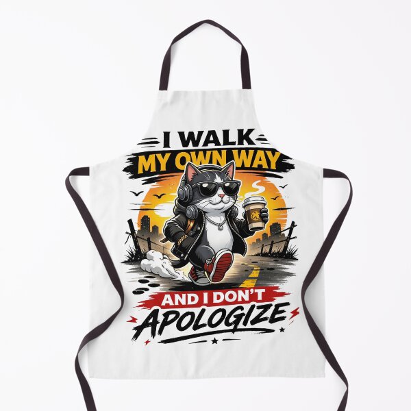 Item preview, Cat I Walk My Own Way – Funny Independent Cat Streetwear designed and sold by ColorFlick.