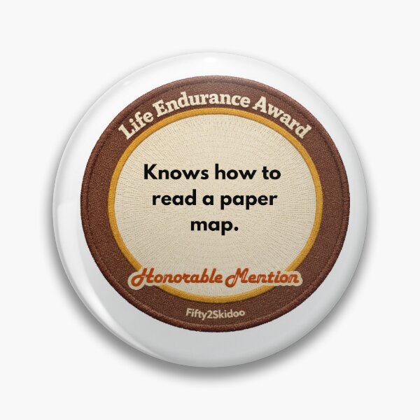 Item preview, Endurance Award Map Reading designed and sold by Fifty2Skidoo.