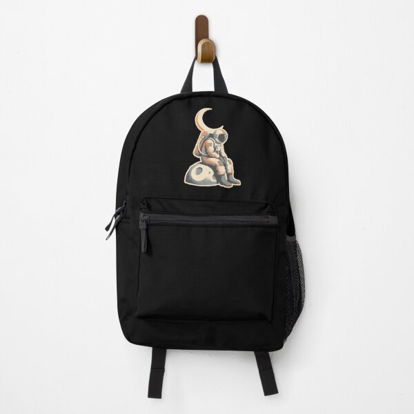 Item preview, Retro Astronaut Sitting on Moon Minimal Vintage Space designed and sold by MythicCotton.