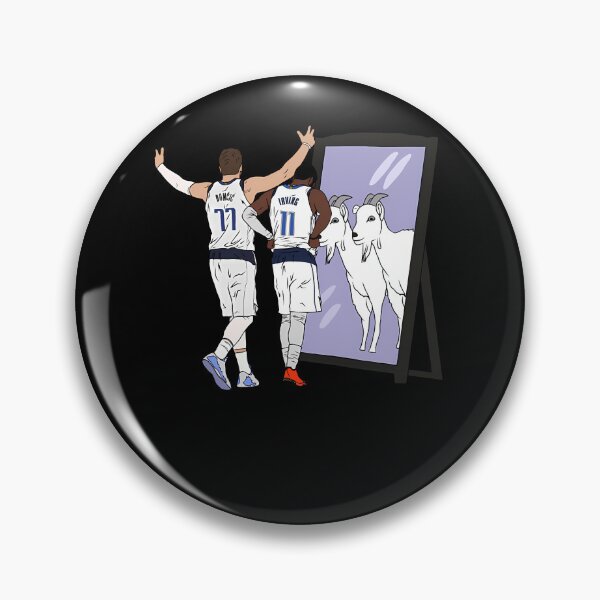 Item preview, Luka Doncic and Kyrie Irving Mirror GOATs  designed and sold by GeekBR.