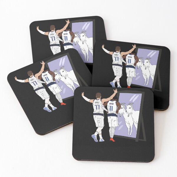 Item preview, Luka Doncic and Kyrie Irving Mirror GOATs  designed and sold by GeekBR.