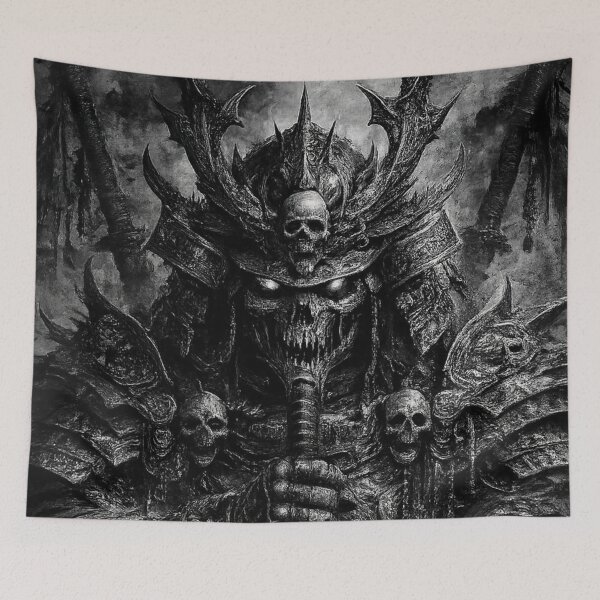 Item preview, Gothic Dark Samurai Skull Warrior designed and sold by Vhurkys.