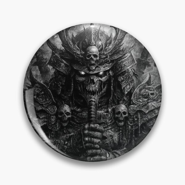 Item preview, Gothic Dark Samurai Skull Warrior designed and sold by Vhurkys.
