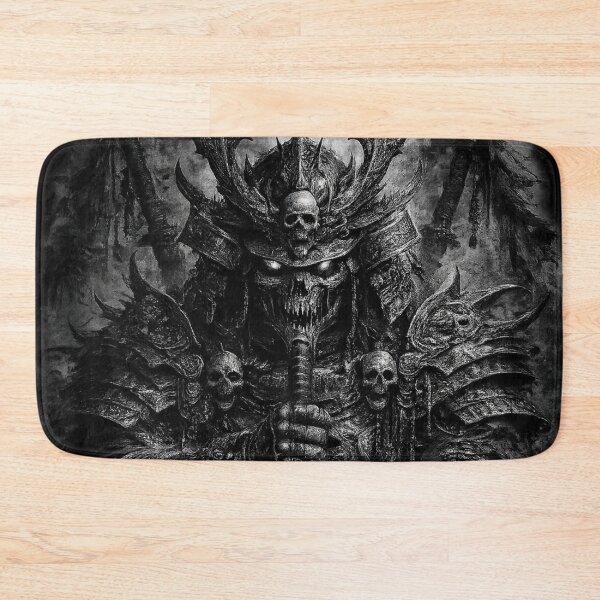 Item preview, Gothic Dark Samurai Skull Warrior designed and sold by Vhurkys.