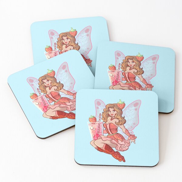 Item preview, Sweet Strawberry Fairy With Summer Drink designed and sold by TeamLouOfficial.
