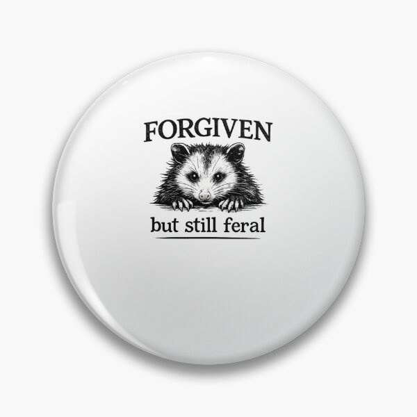 Item preview, Feral Opossum Forgiven Funny Possum Wild Animal designed and sold by snowry.