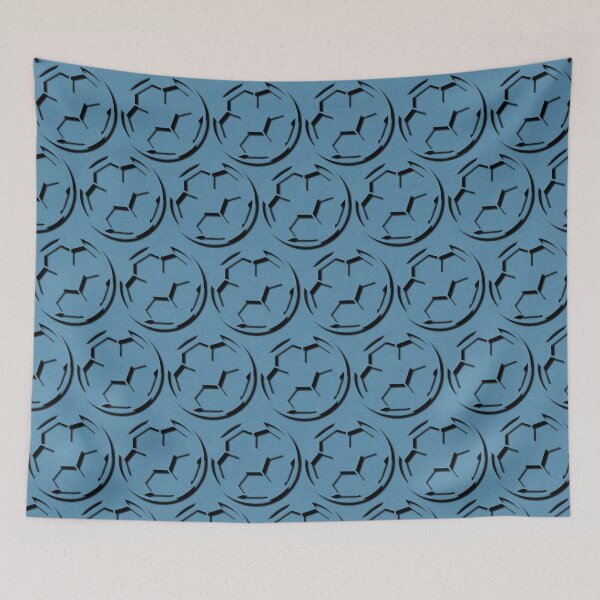 Item preview, Blue Soccer Ball Pattern Design designed and sold by IntelliMindDesigns.