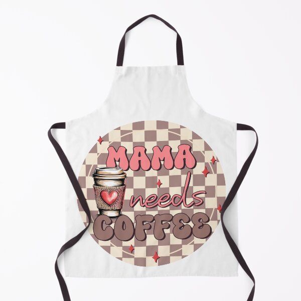 Item preview, Mama Needs Coffee Retro Checkered Pattern Graphic. designed and sold by Lulunza.