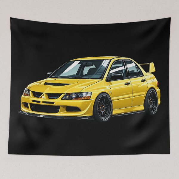 Item preview, LIGHTNING YELLOW EVO 8 ILLUSTRATION designed and sold by TheMitsuGuy.