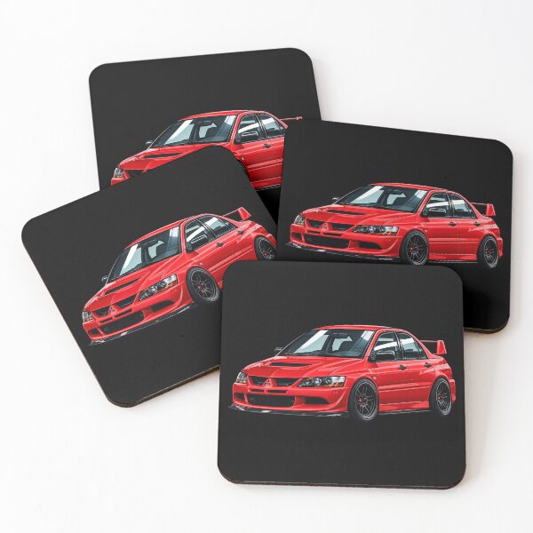Item preview, RALLY RED EVO 8 ILLUSTRATION designed and sold by TheMitsuGuy.