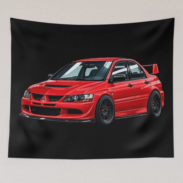 Item preview, RALLY RED EVO 8 ILLUSTRATION designed and sold by TheMitsuGuy.
